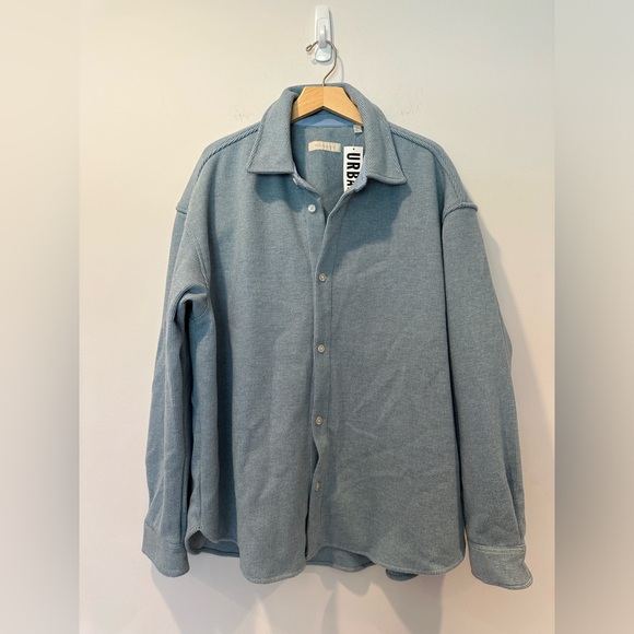 Standard/Cloth Men's Super Soft Shirt Jacket in Sky blue - Picture 2 of 8